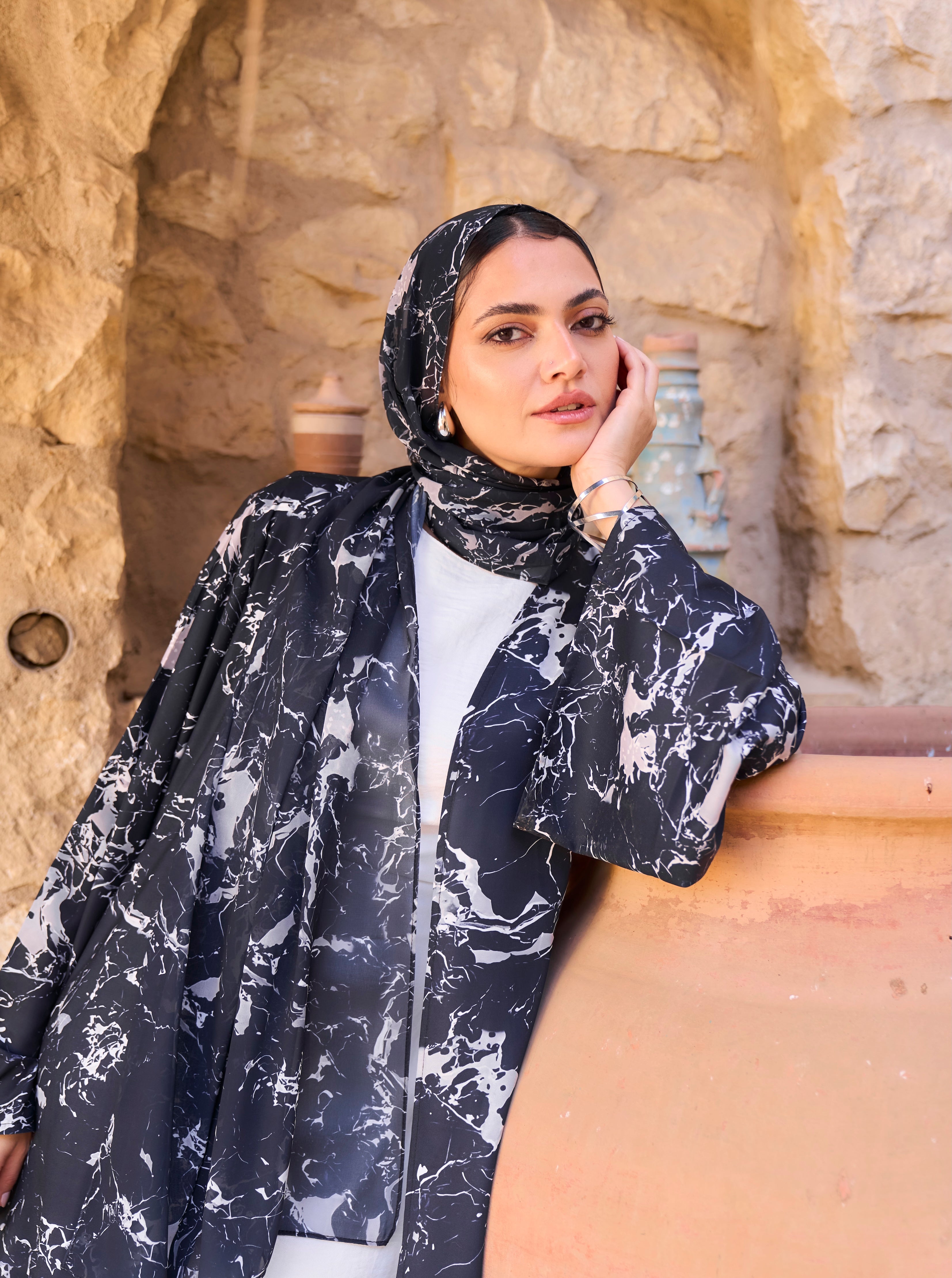 Stormy Marble Scarf