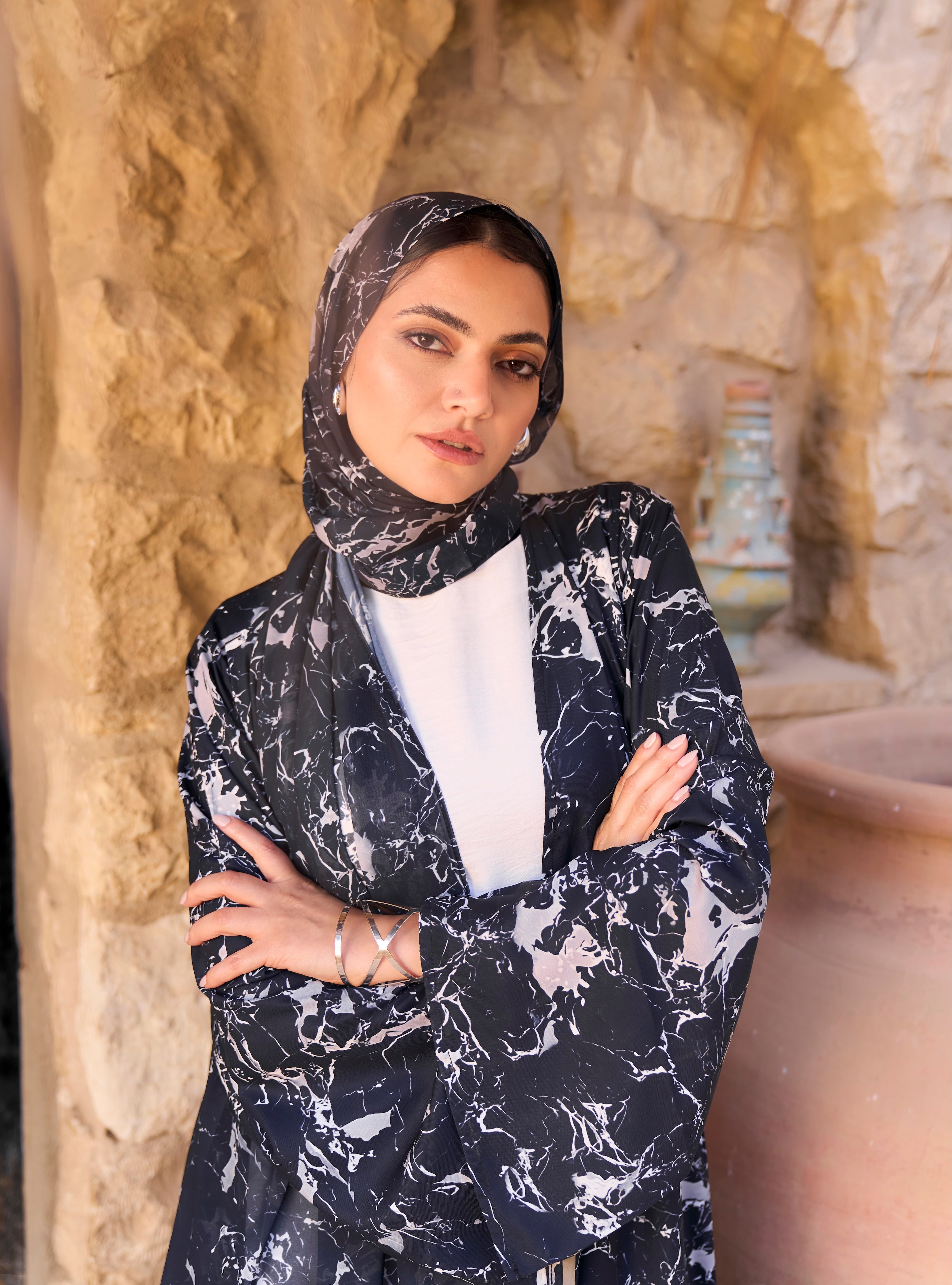 Stormy Marble Scarf