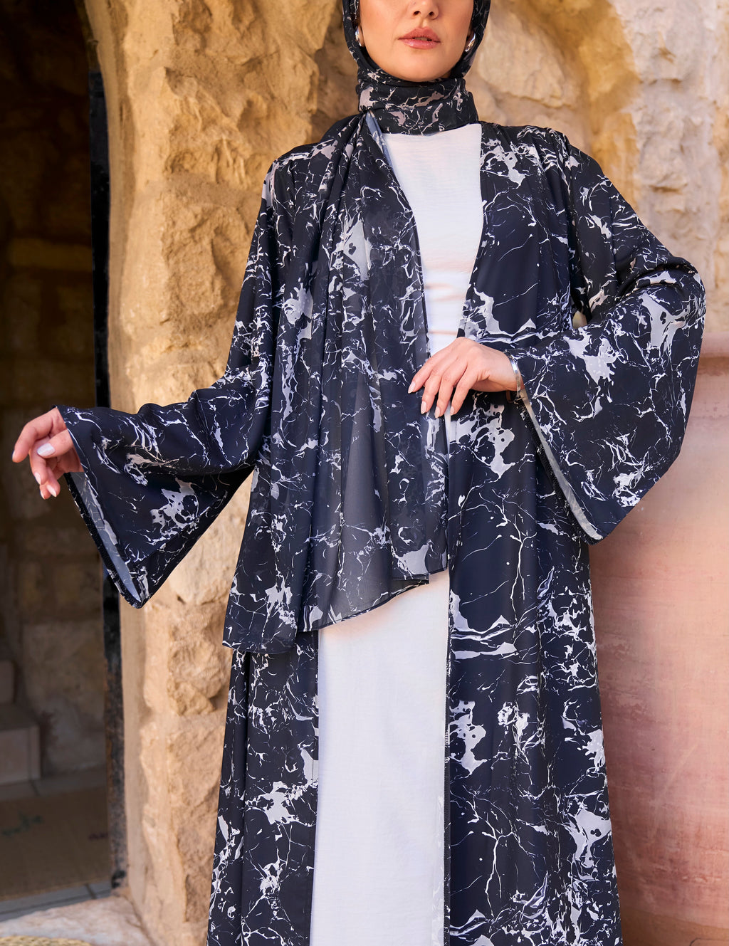 Stormy Marble Scarf