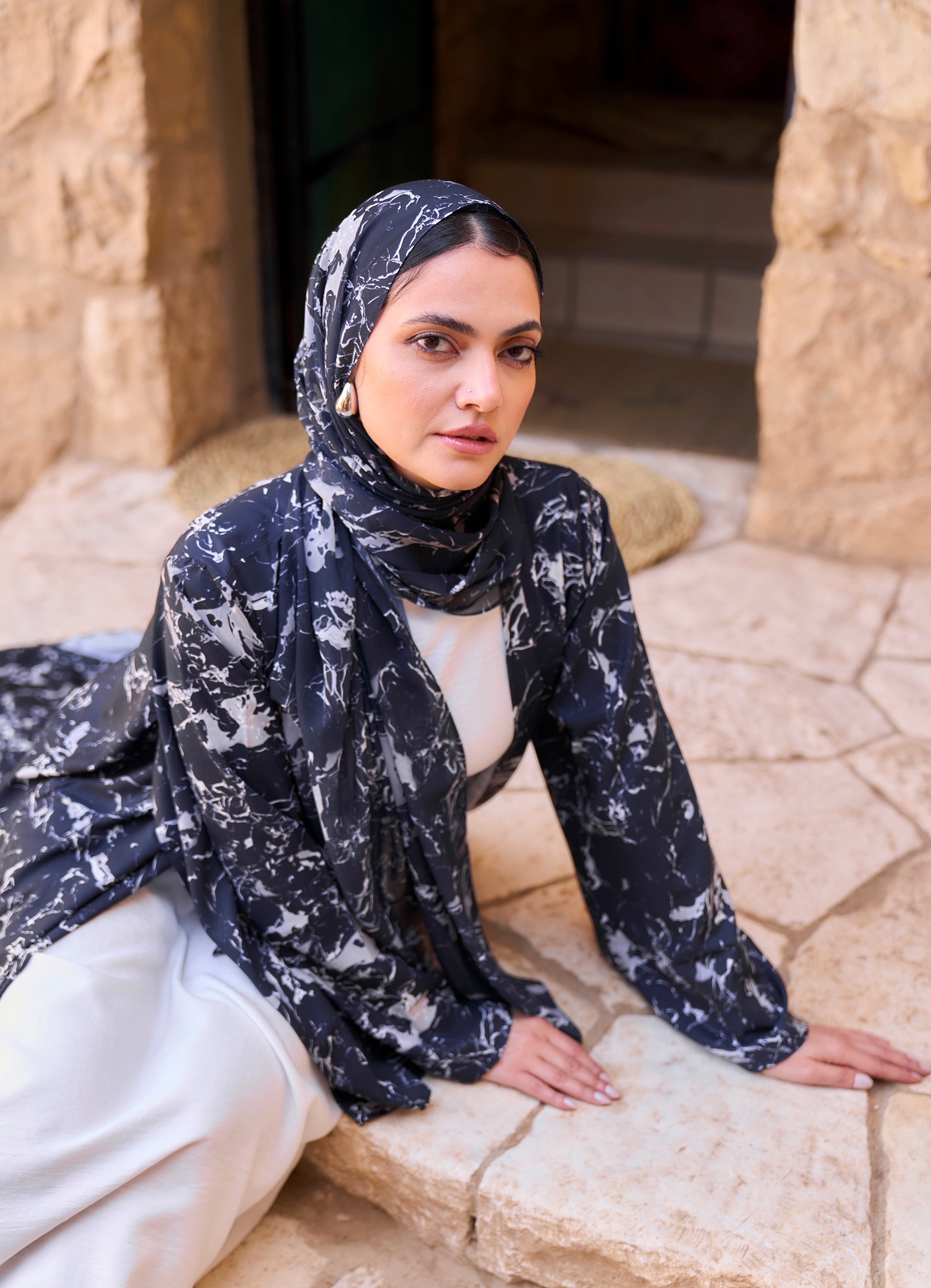 Stormy Marble Scarf