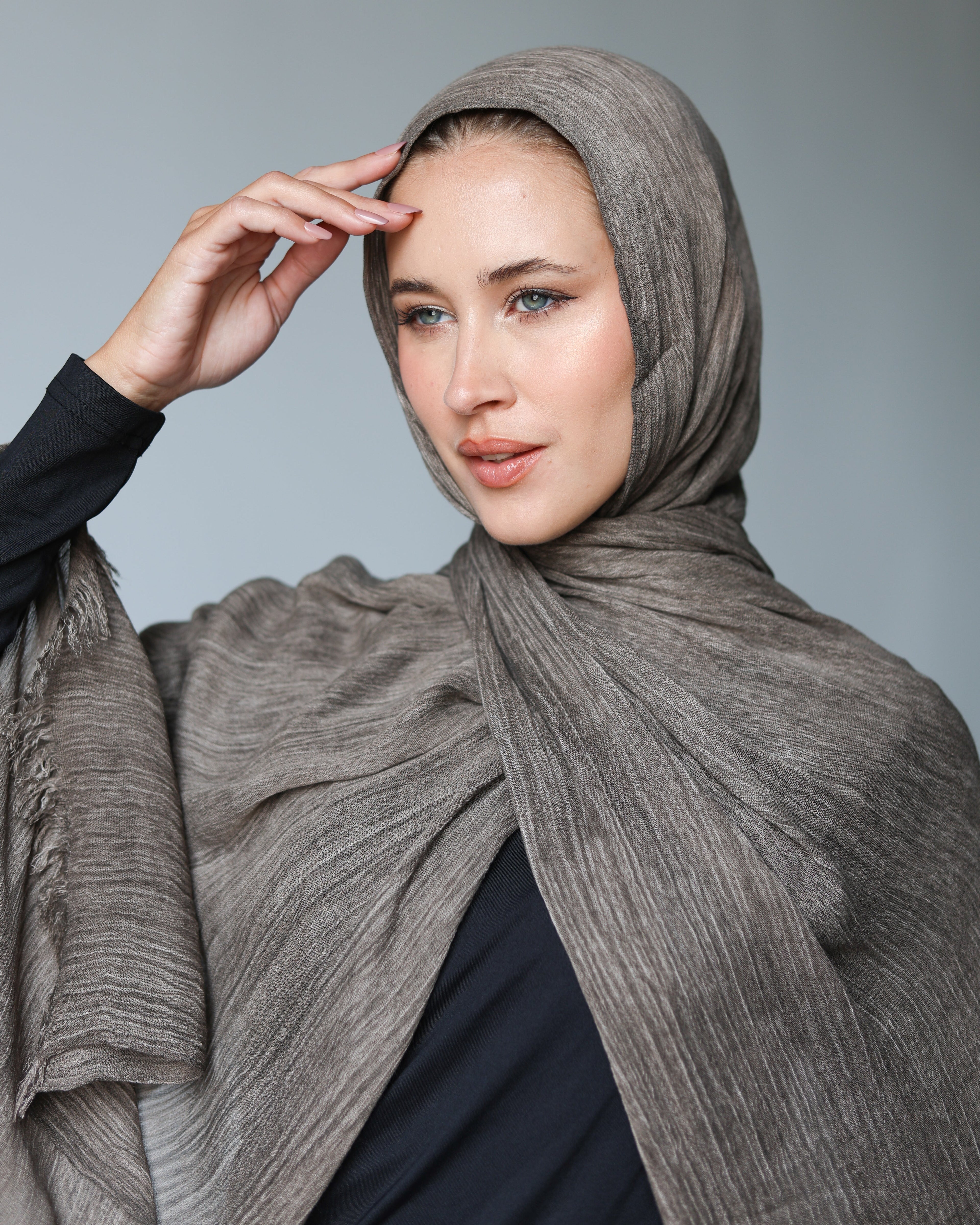 Her Thai Line Scarf- Dark Beige