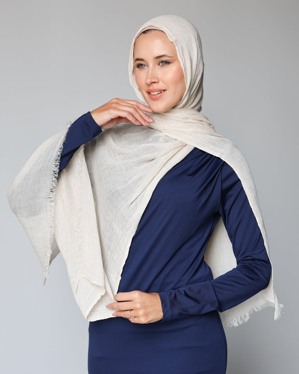 Her Thai Line scarf - Light Beige