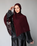 Her Thai Line Scarf- Burgundy