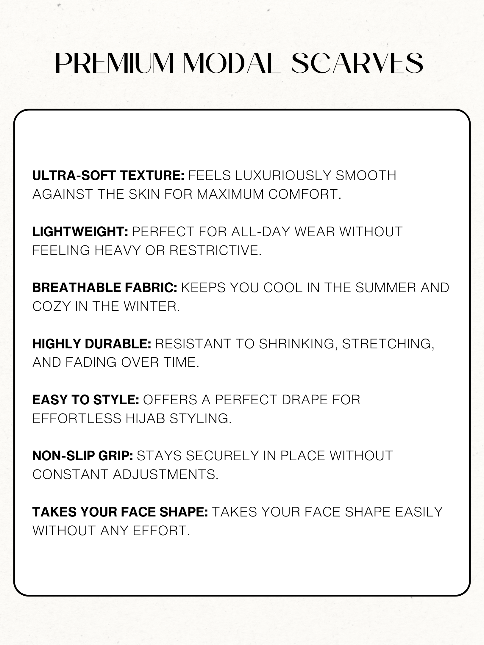 Stormy Premium Modal Scarf